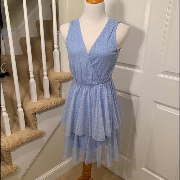 NWT fun and sweet mesh polka dot dress. Lined.